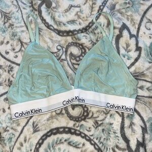 Light blue Calvin Klein bralette